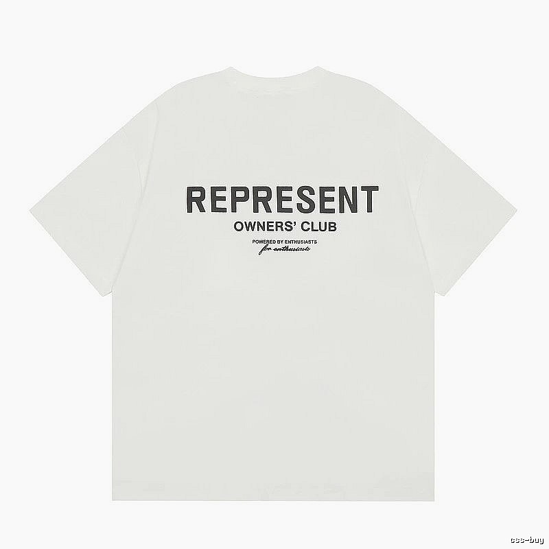 Represent White Style 801 Owners Club T-Shirt Color Pop Logo
