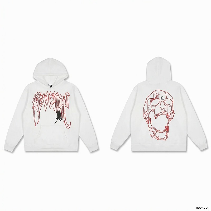 Revenge Skeleton Style White Hoodie