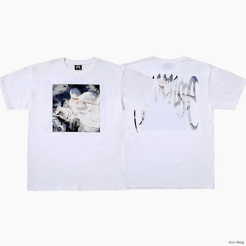 Revenge White Skull Graphic T-Shirt Resort Wear