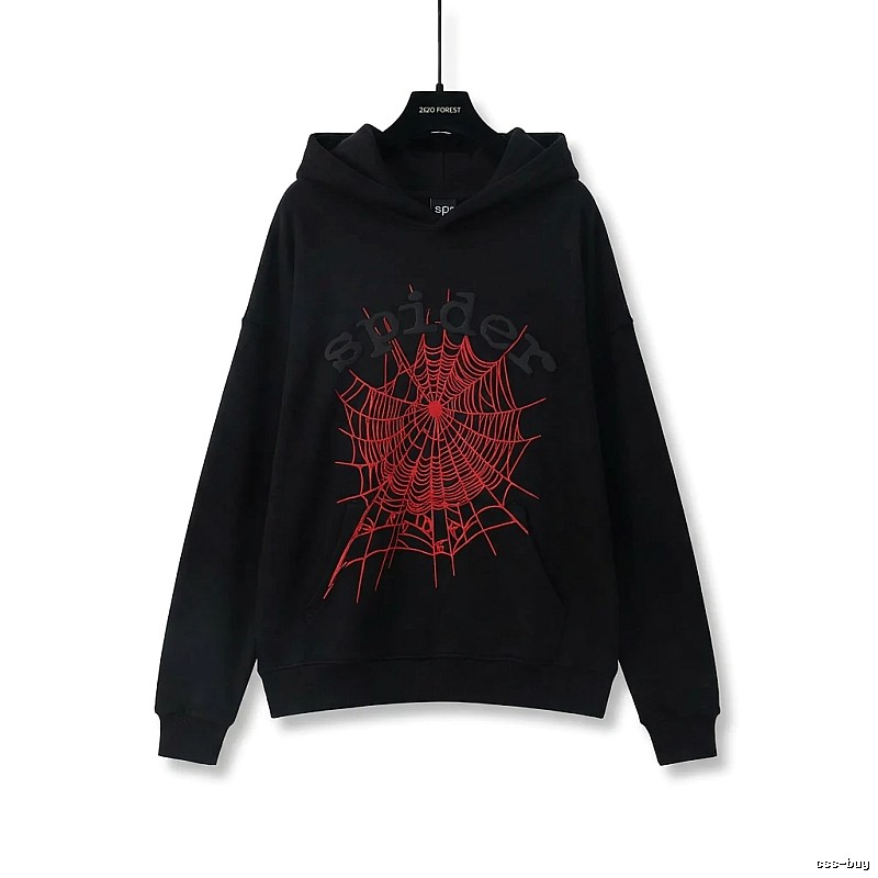 Sp5der cobweb - style black sweatshirt