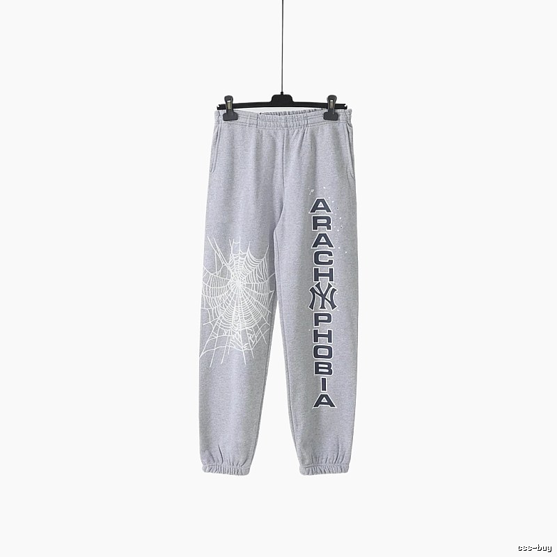 Sp5der Grey Trendy Sweatpants