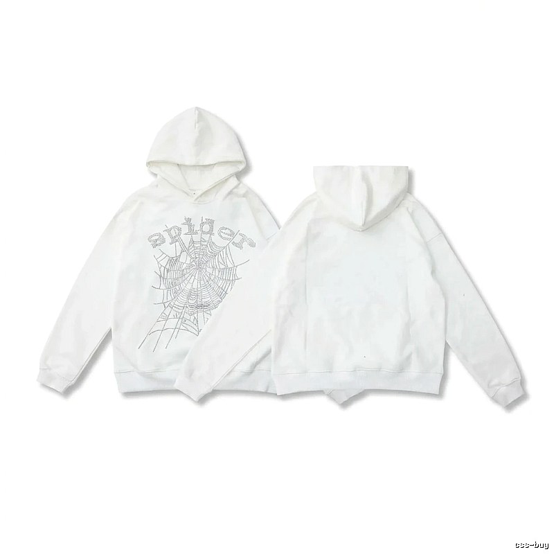 Sp5der Spider Series White Streetwear Sweatshirt