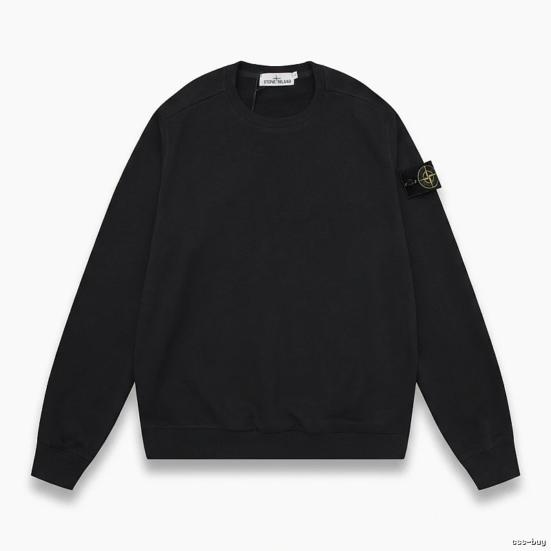 Stone Island basic black sweatshirt