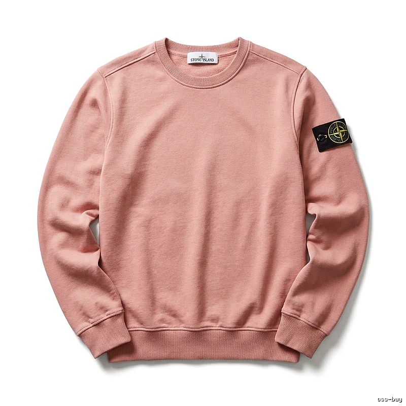 Stone Island basic simple style pink sweatshirt