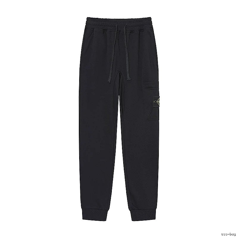 Stone Island Compass Series Street Style Black Sweatpants