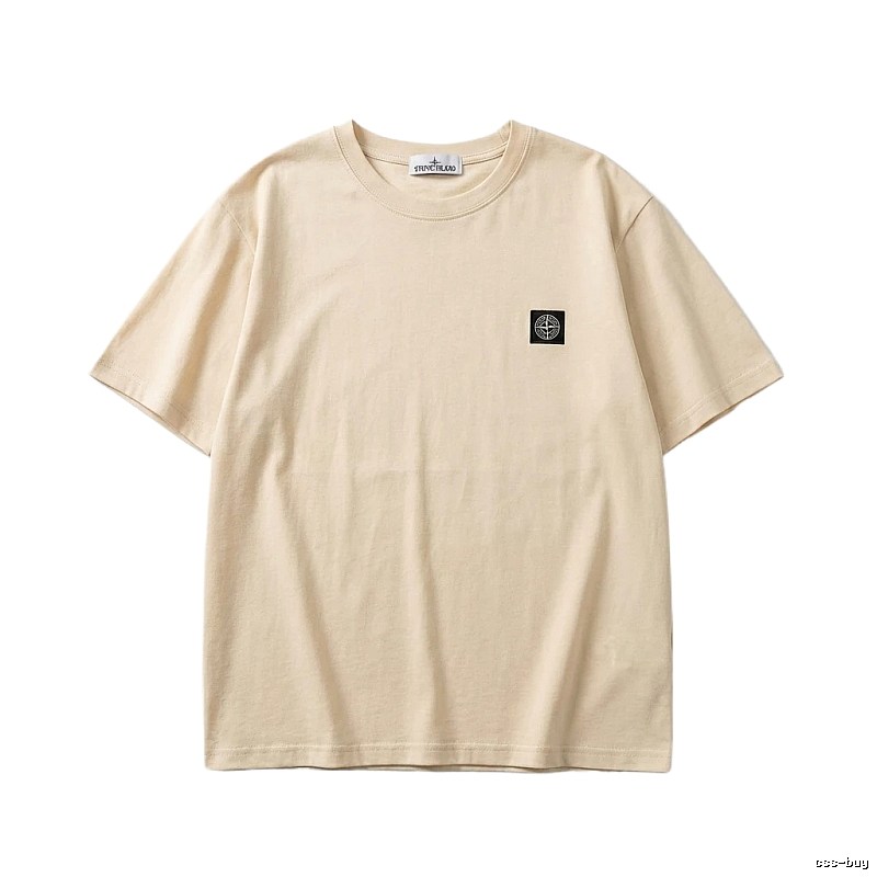 Stone Island minimalist style beige T-shirt