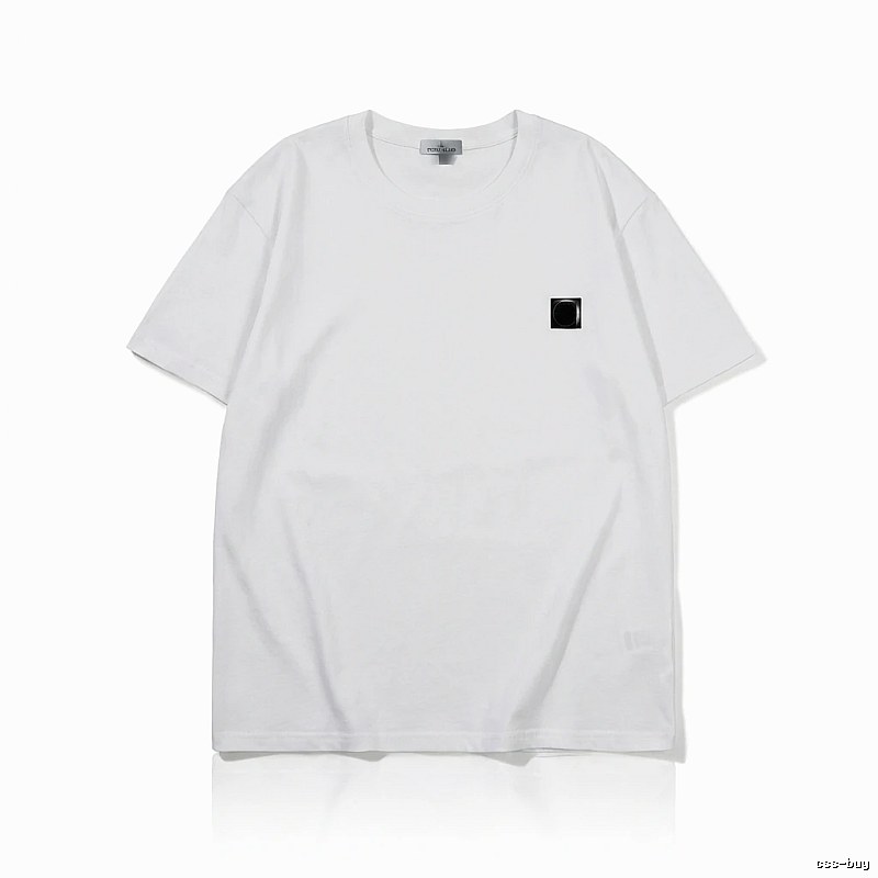 Stone Island minimalist style white T-shirt