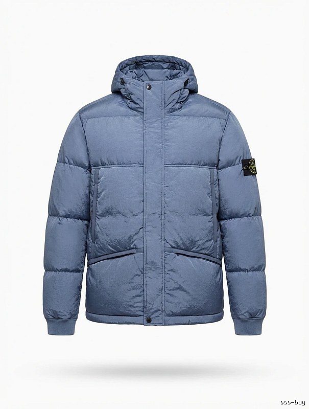 Stone Island series trendy brand light blue down jacket