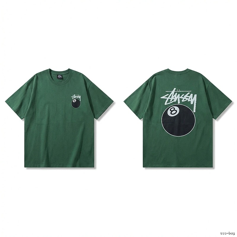 Stussy Black Eight Series Trendy and Cool Style T-shirt