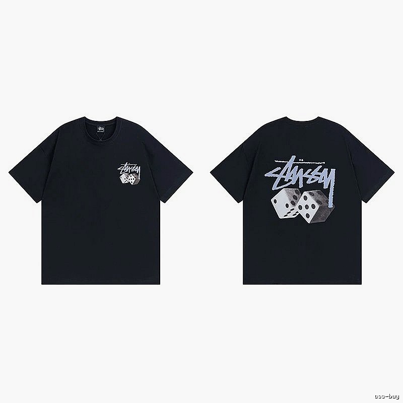 Stussy Black Spider Graphic T-Shirt Layered Outfit Logo