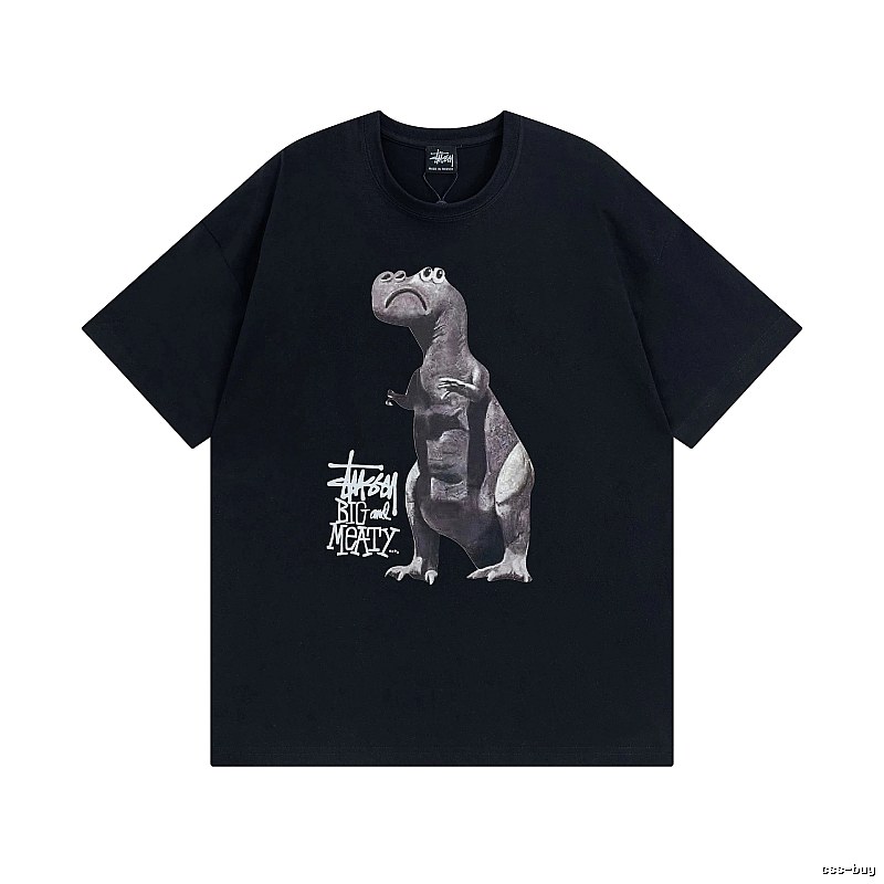 Stussy Black Spider Graphic T-Shirt Visual Accent Logo
