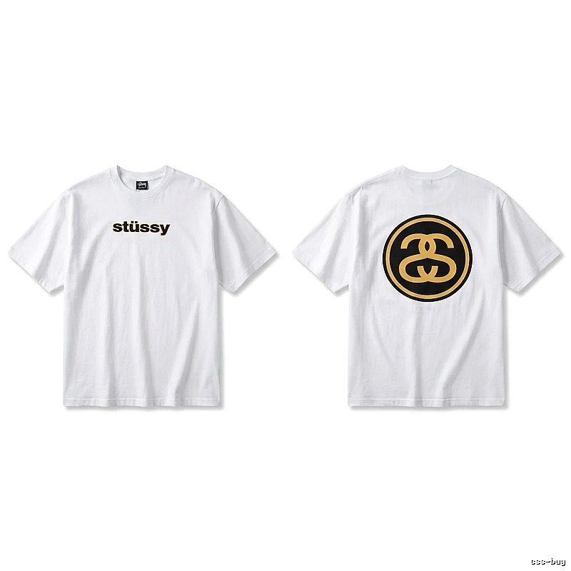 Stussy classic simple white T-shirt