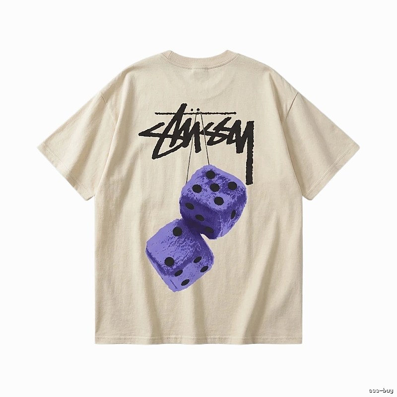 Stussy Dice Print Beige T-shirt