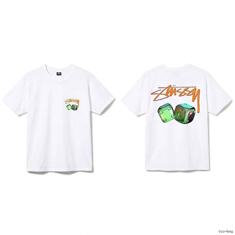 Stussy Dice Print Style White T-shirt