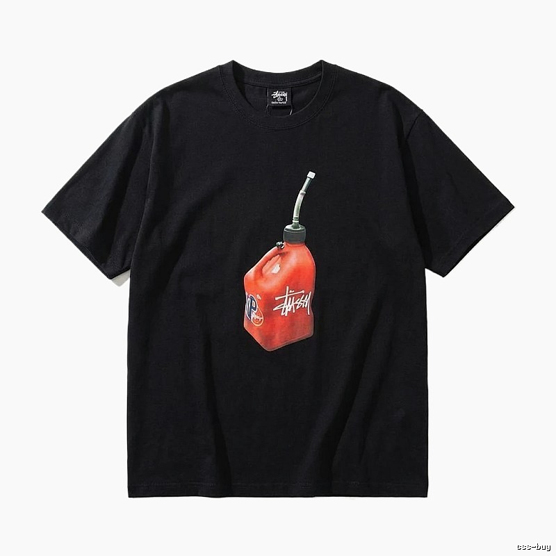 Stussy graffiti-style black T-shirt