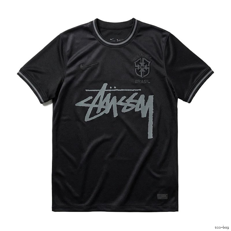 Stussy graffiti-style black T-shirt