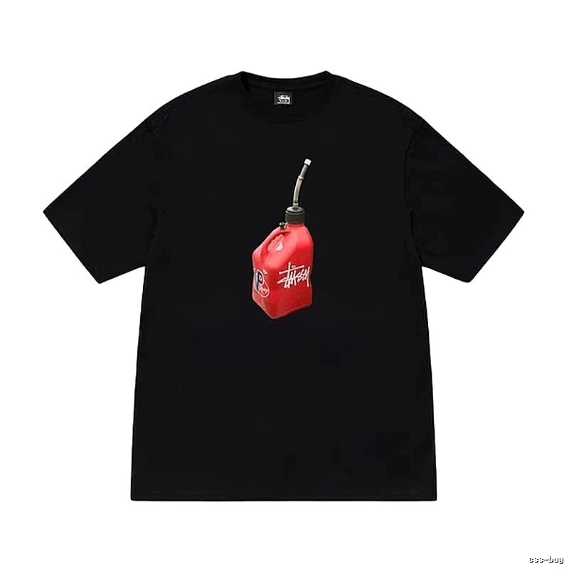 Stussy Monogram Graphic T-shirt Black White Stussy for Layered Styling