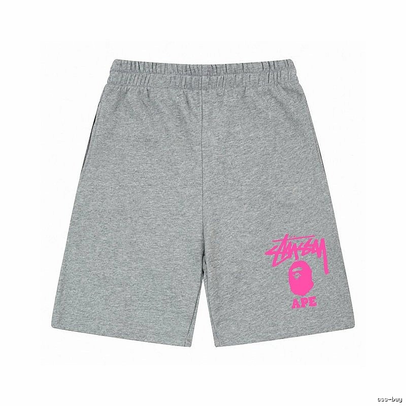 Stussy trendy brand gray shorts