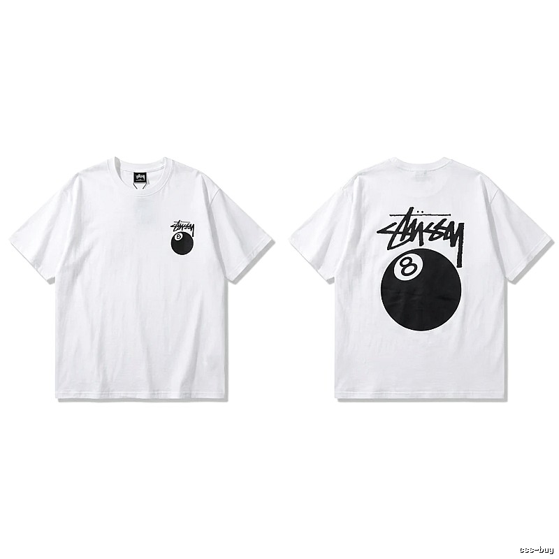 Stussy trendy style white T-shirt