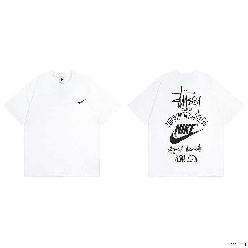 Stussy White Spider Graphic T-Shirt Poolside Style Logo