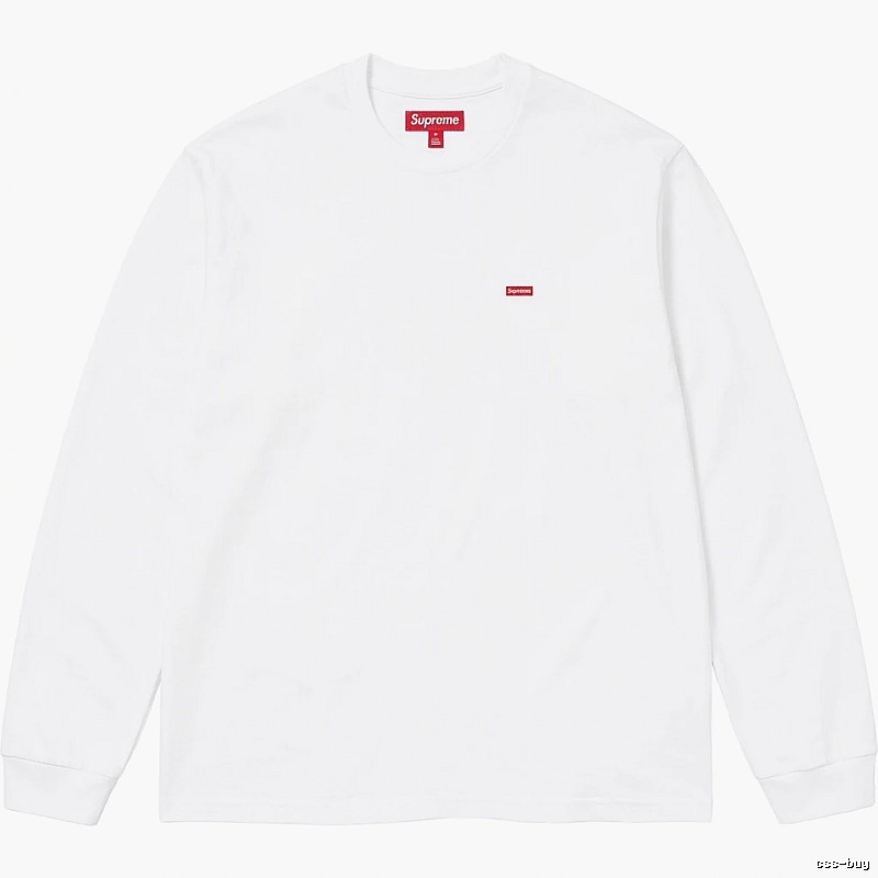 Supreme basic simple white long-sleeve