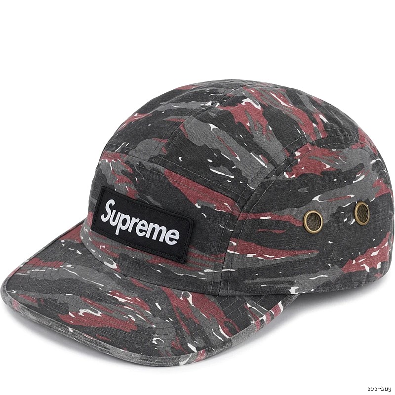 Supreme Camouflage Style Gray and Red Hat