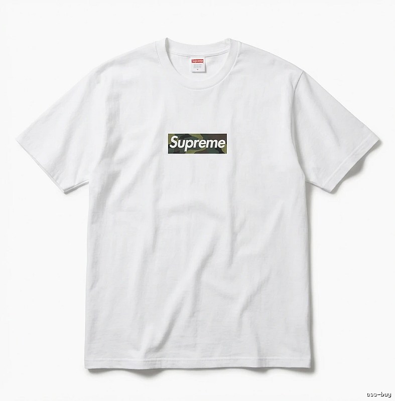 Supreme camouflage style white T-shirt