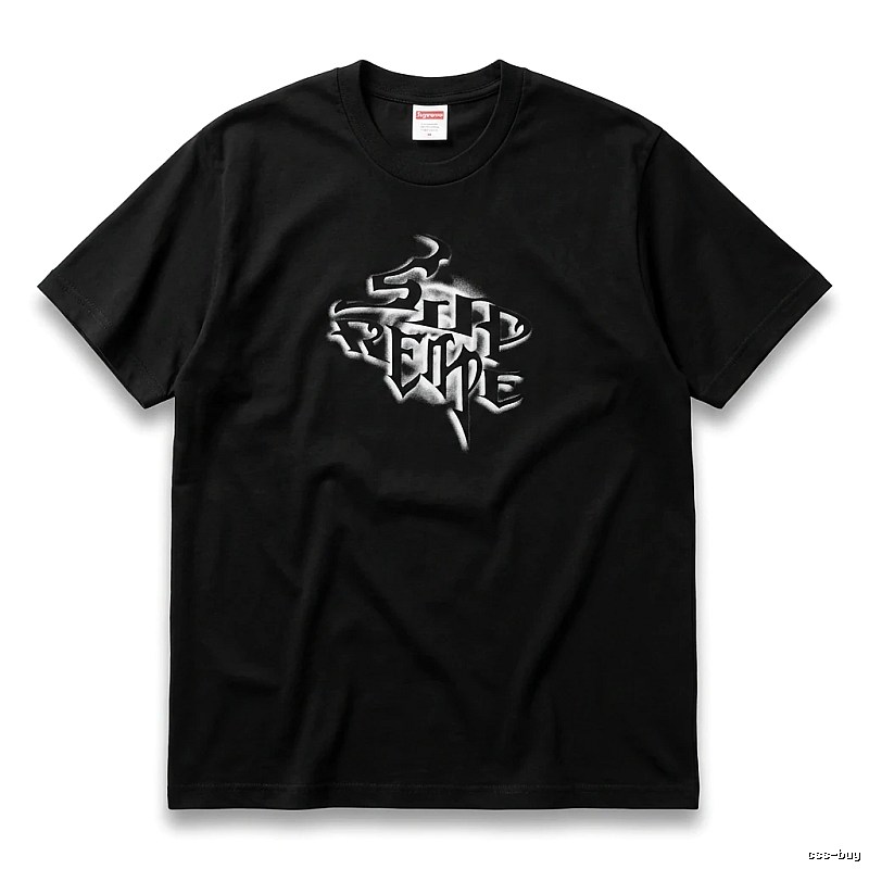 Supreme Flame Wind Black T - Shirt
