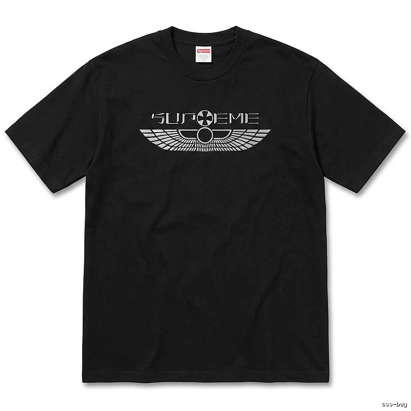 Supreme Flight Series Trendy Cool Black T-shirt