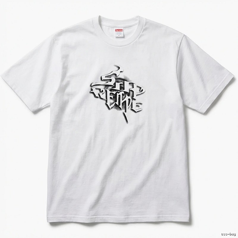 Supreme Gothic Style White T-shirt