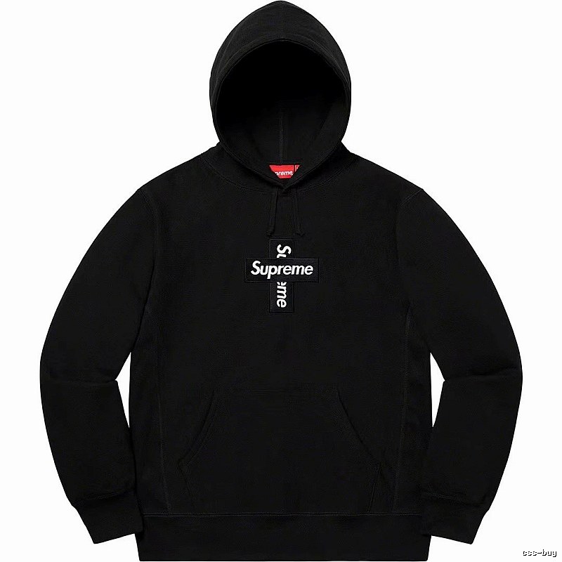 Supreme Lightweight Logo hoodie Gray Red Oversized for Trend Styling