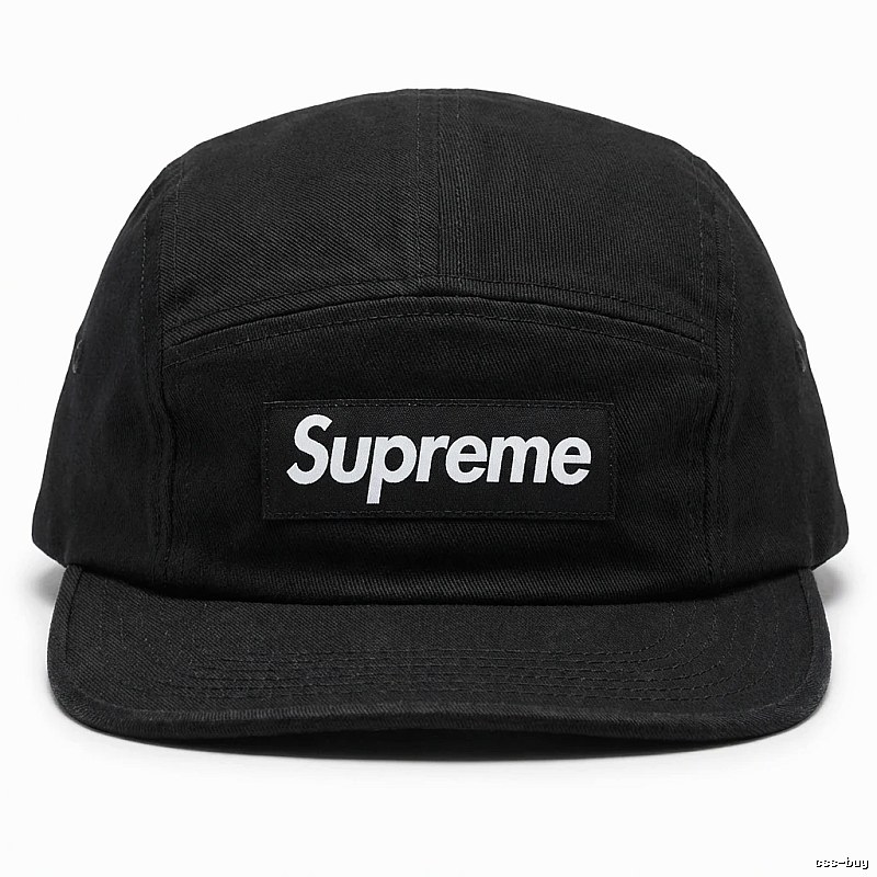 Supreme minimalist style black hat