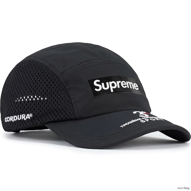 Supreme minimalist style black hat