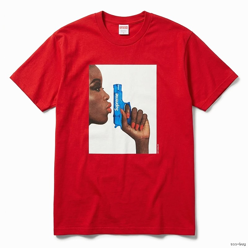 Supreme Pistol Print Style T-shirt