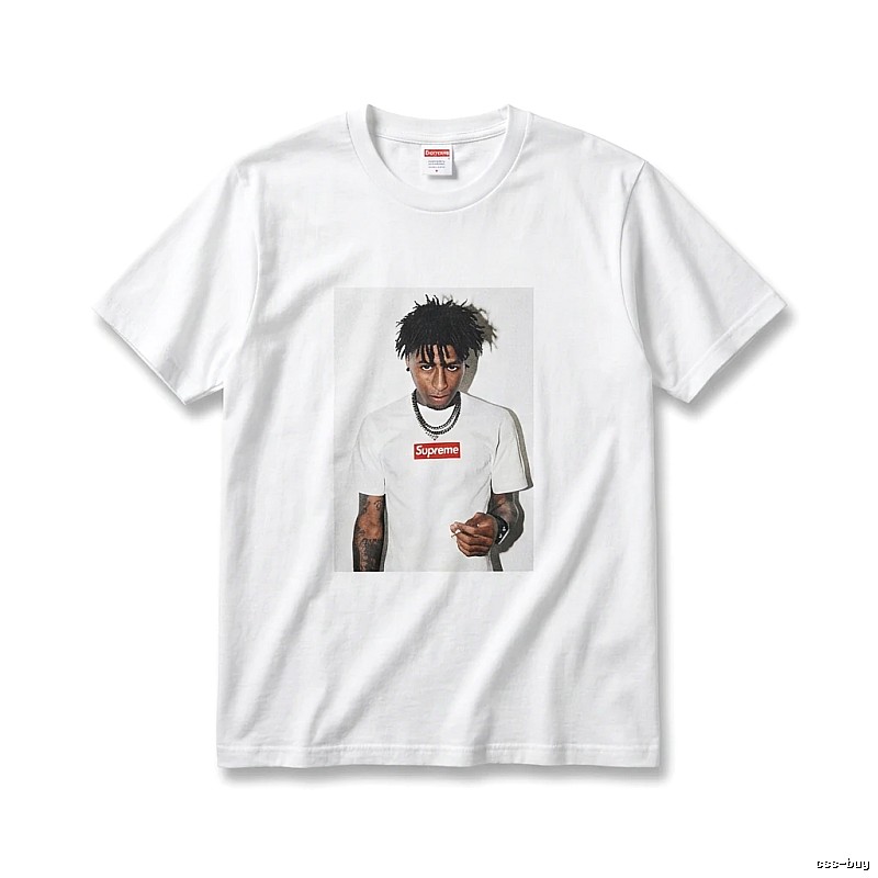 Supreme Portrait Print Style White T-shirt