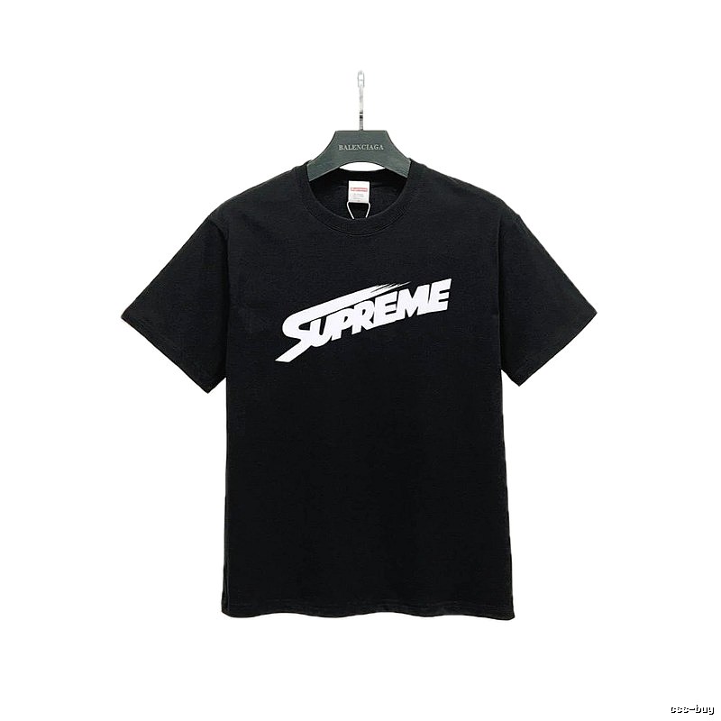Supreme Printed Street-Style Black T-Shirt
