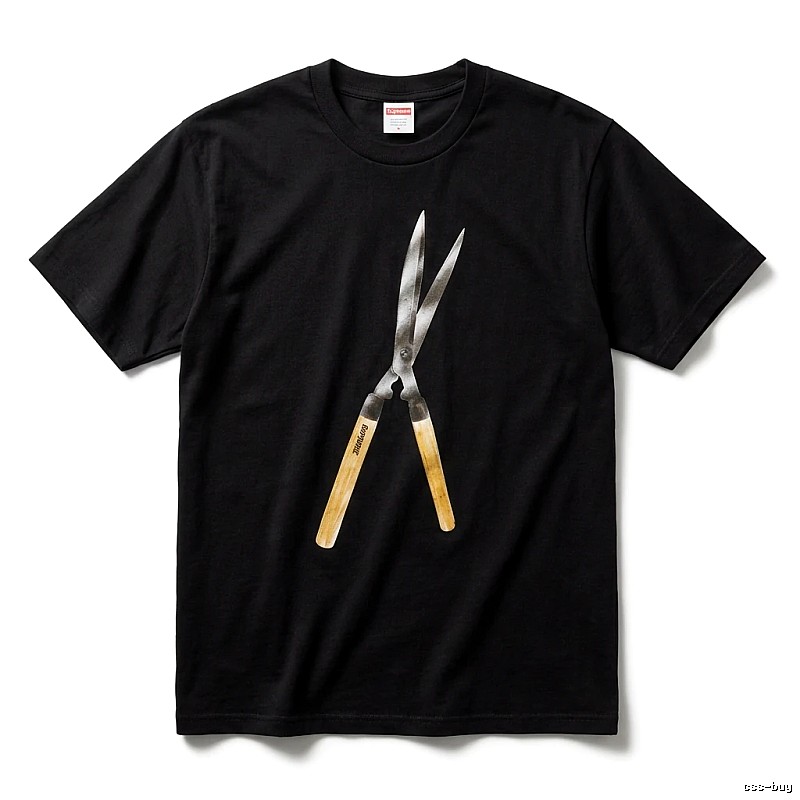 Supreme Scissors Print Black T-shirt