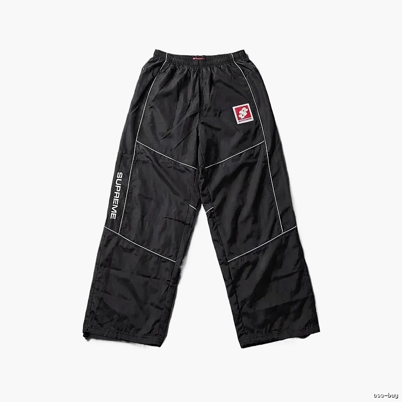 SUPREME sporty black long trousers