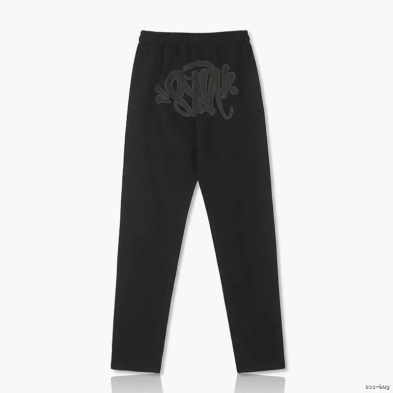SynaWorld graffiti-style black trousers