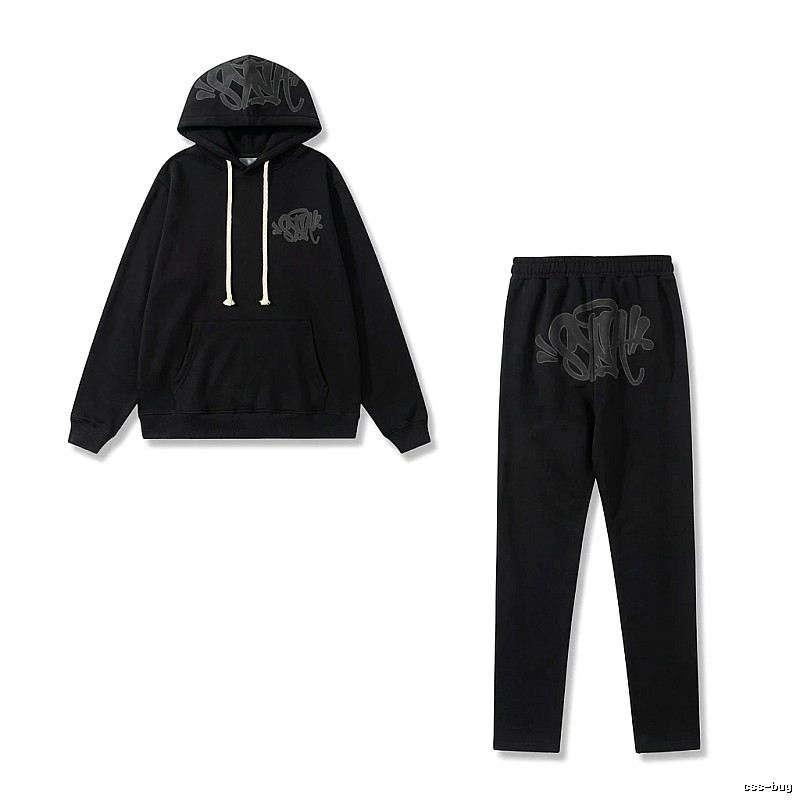 SynaWorld Graffiti Trendy Cool Style Black Suit