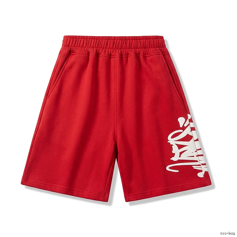 SynaWorld sporty red shorts