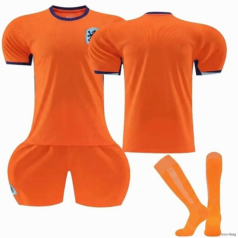 The orange sports suits of the Dutch team.