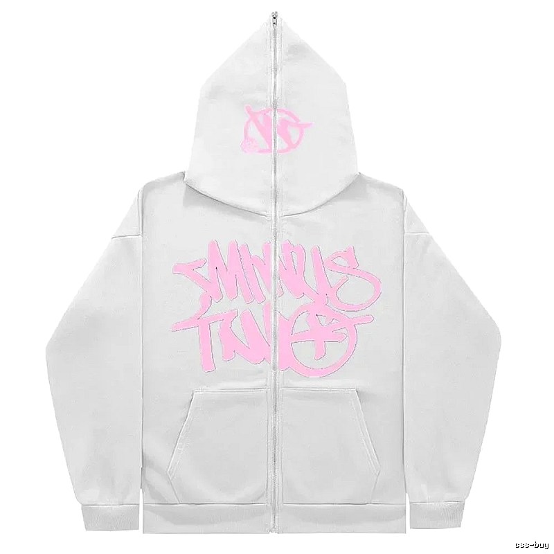 Trapstar Daily Graphic zip hoodie Black Zip Pink with Visual Detail