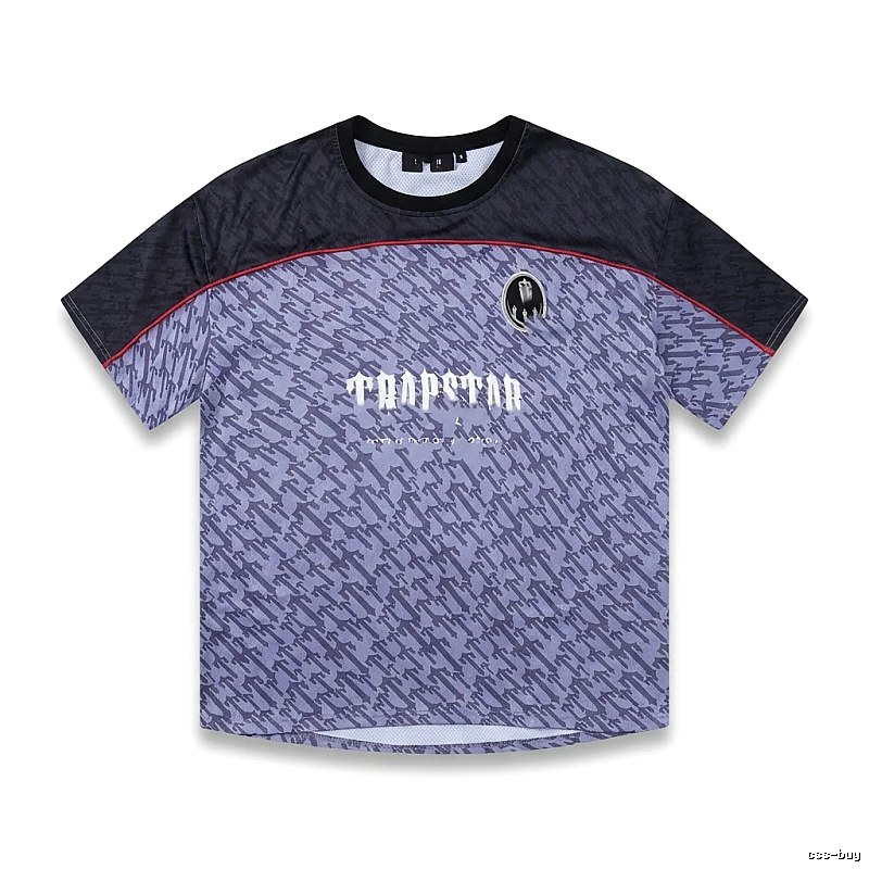 Trapstar Dark Purple and Black Short-sleeve