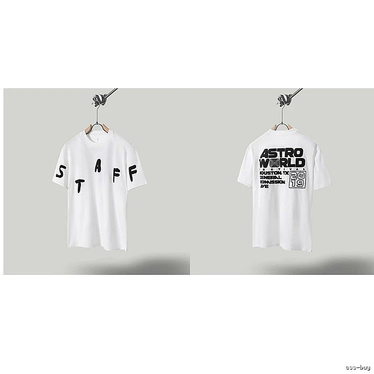 Travis Scott AstroWorld Street Style White T-Shirt