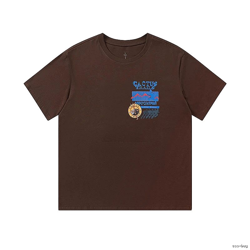Travis Scott Compact Graphic T-shirt Brown Travis Scott for Sport-Inspired Styling