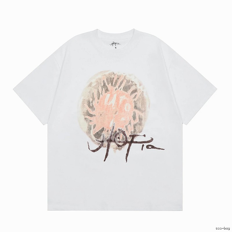Travis Scott Travel Graphic T-shirt Brown Travis Scott with Soft Visual Tone
