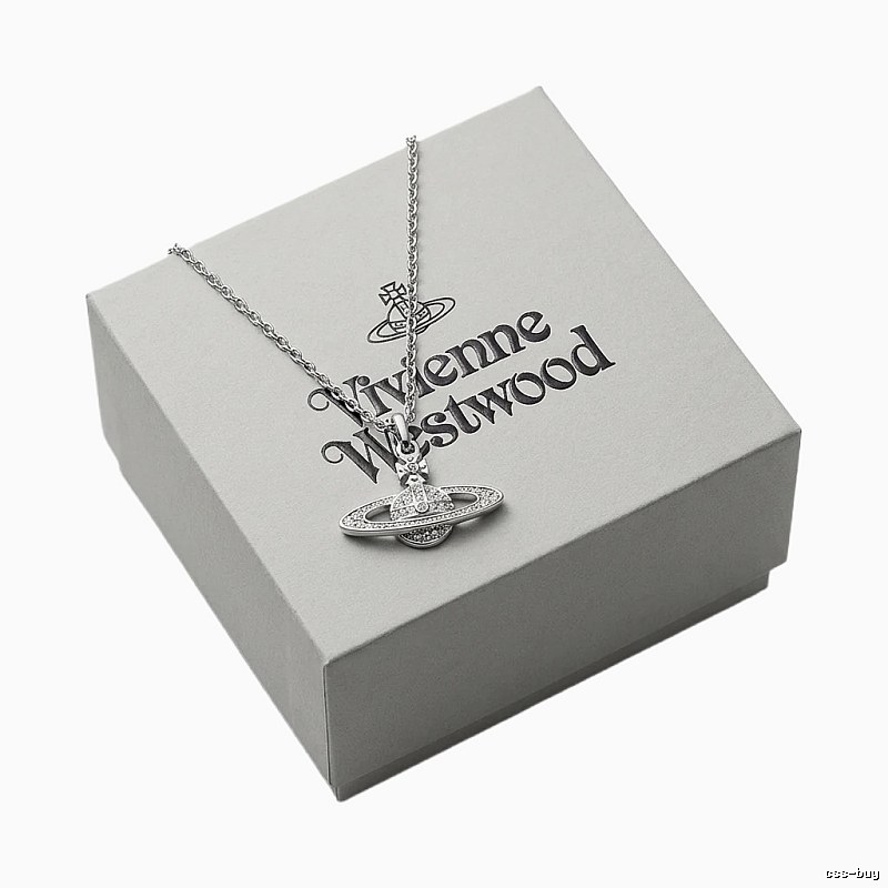 Vivienne Westwood Saturn Silver Necklace