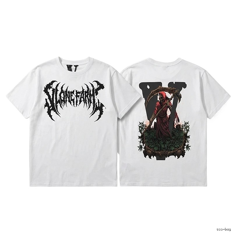 Vlone dark style white T-shirt