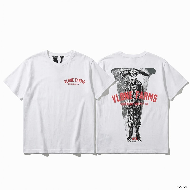 Vlone Farms Series Street Style White T-shirt